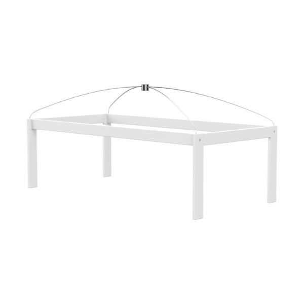 Life Time frame hemelbed (wit) met stoffering (origineel), Ophalen, Zo goed als nieuw, 180 cm of meer, 85 tot 100 cm