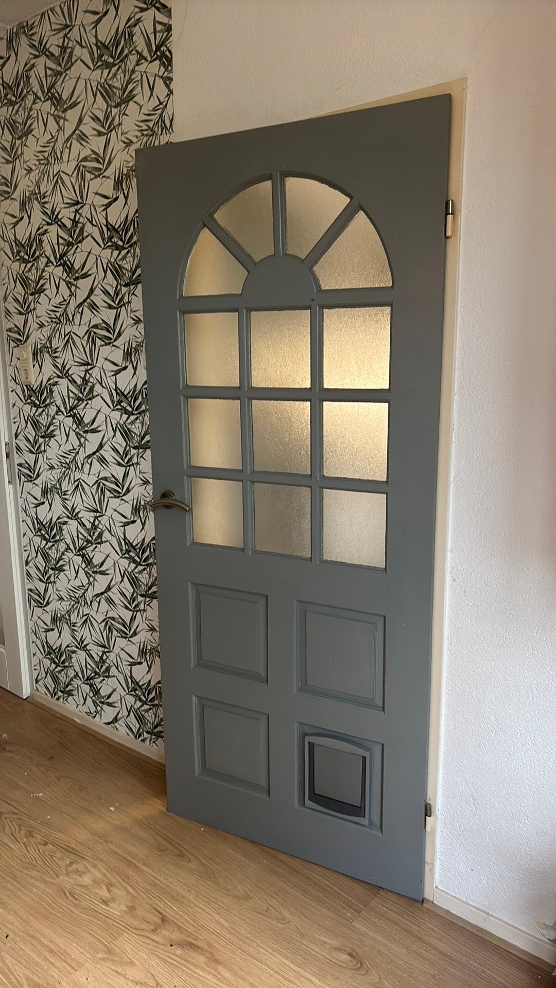 Hardhouten binnendeur opdek 83x201,5 rechtsdraaiend, Ophalen, Gebruikt, 80 tot 100 cm, Binnendeur