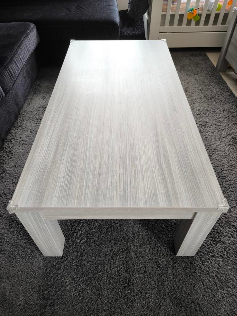 Grijze Salontafel Tom (140 cm x 60 cm x 40 cm), Grijs Tafel, Ophalen