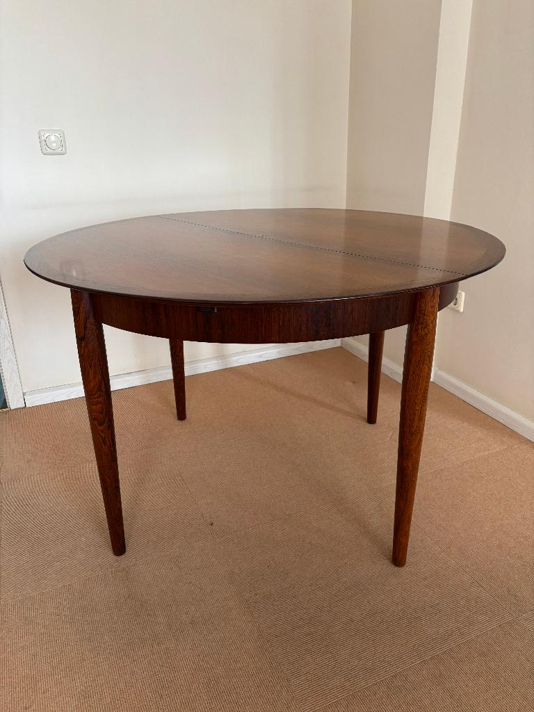 Lubke design uitschuifbare tafel met of zonder 4 stoelen, Ophalen, Overige materialen, Gebruikt, Rond