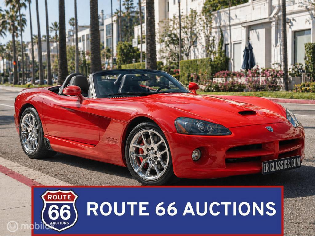Dodge Viper SRT-10 | 2004 | Route 66 Auctions, Overige carrosserieën, Zwart, Bedrijf, Handgeschakeld
