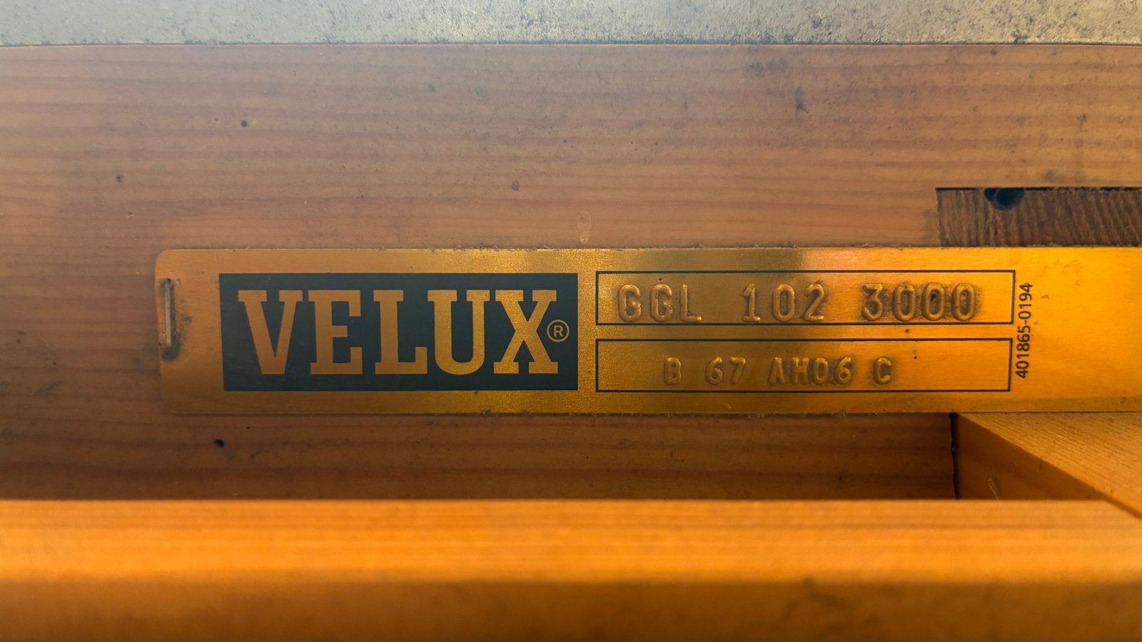 Velux GGL 102 3000 Dakraam, Doe-het-zelf en Verbouw, Glas en Ramen, Ophalen, Gebruikt, Minder dan 80 cm, 80 tot 120 cm