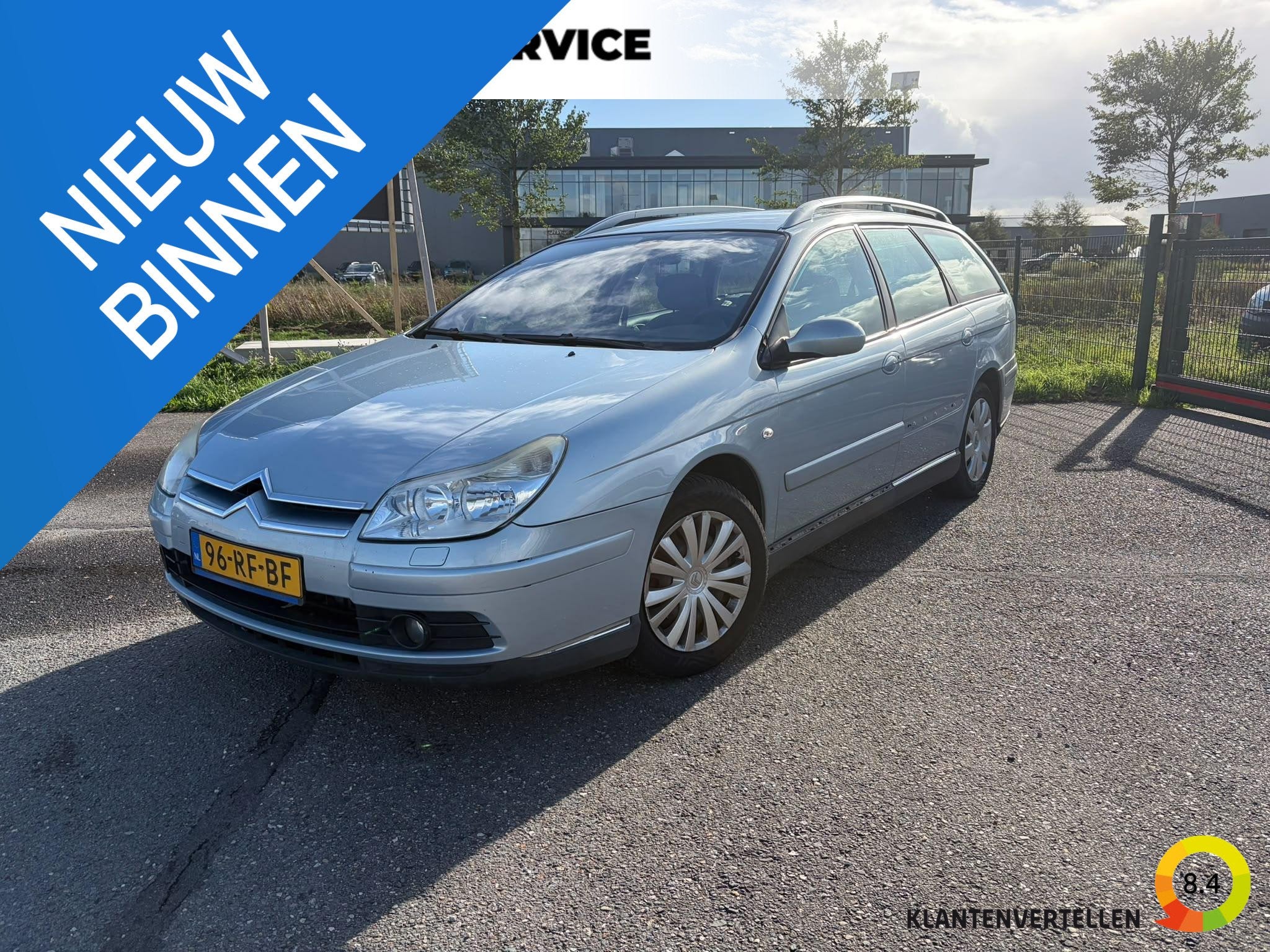 Citroen C5 Break 2.0-16V Ligne Prestige Clima, cruise, pdc a, Auto's, Stof, 4 cilinders, Blauw, Verwarmde buitenspiegels