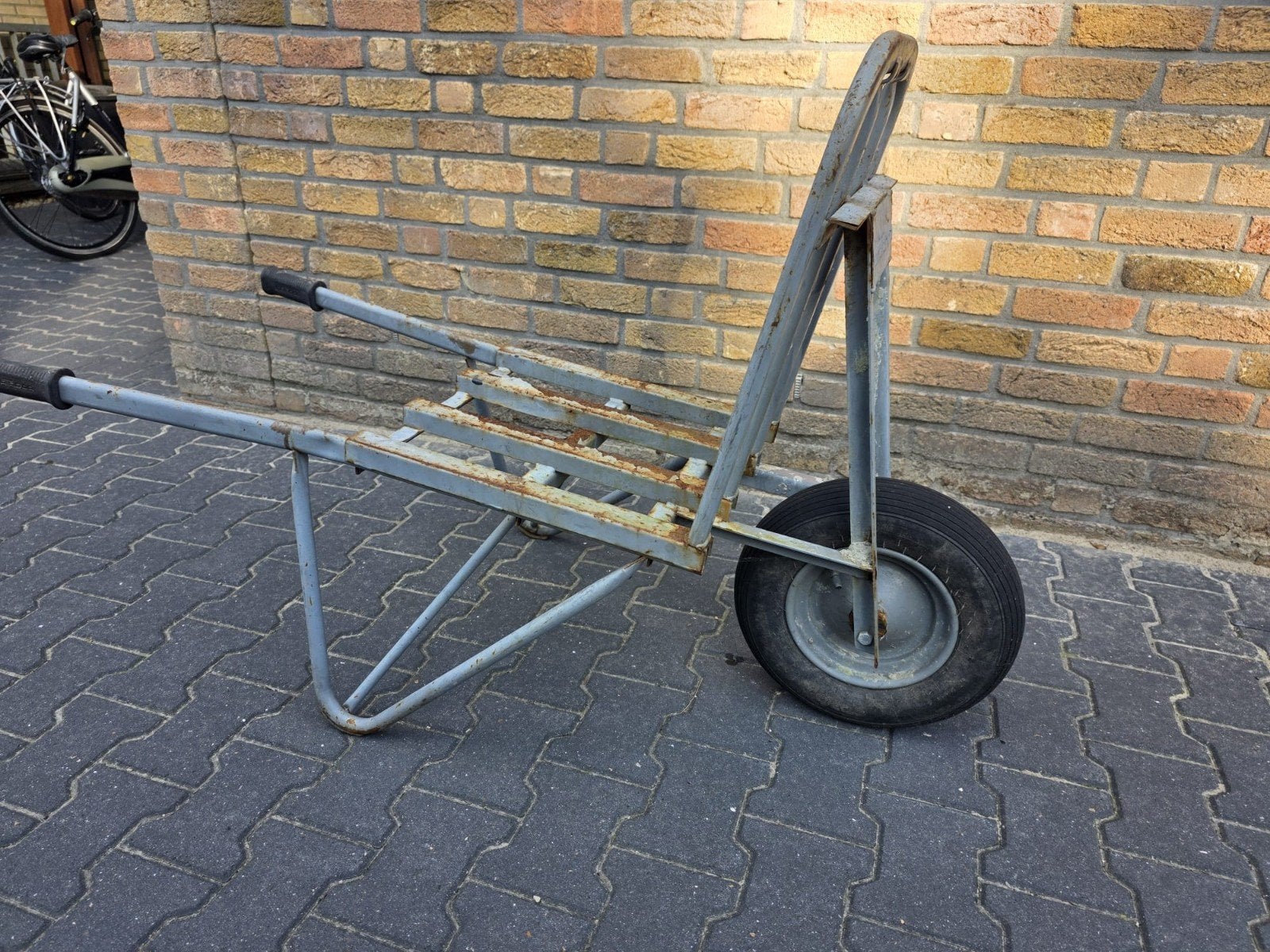 Stevige steenkruiwagen voor zware lasten, Tuin en Terras, Kruiwagens, Ophalen, Onbekend, Handmatig, Gebruikt