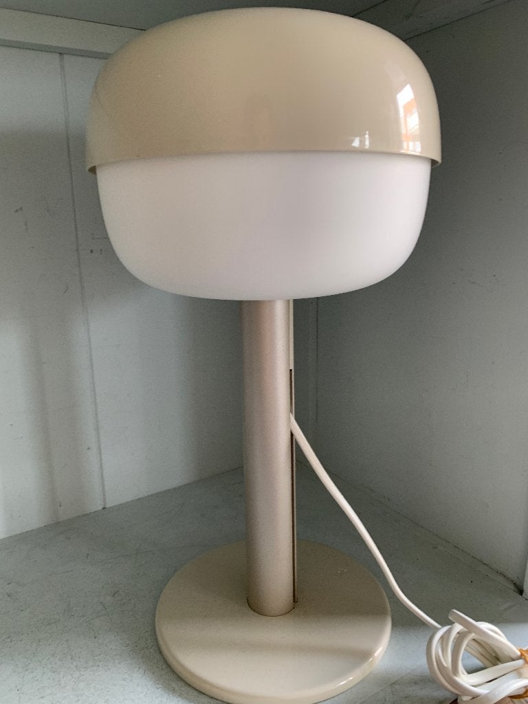 Vintage Mushroom Tafellamp Ikea- Crème/Wit, Wit, Ophalen of Verzenden, IKEA, Modern