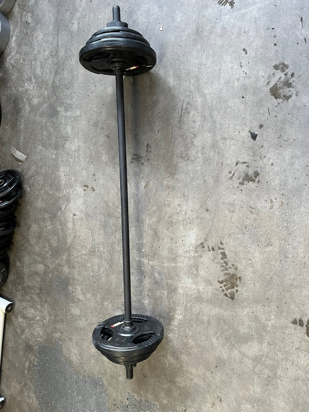 Halter set stang incl schijven, Sport en Fitness, Gebruikt, Stang, Halterset, Halter set