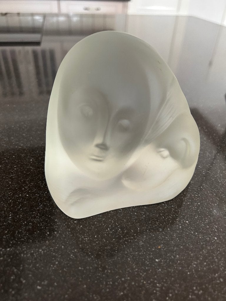 Leerdam sculptuur persglas Stef Uiterwaal zeldzaam, Ophalen of Verzenden