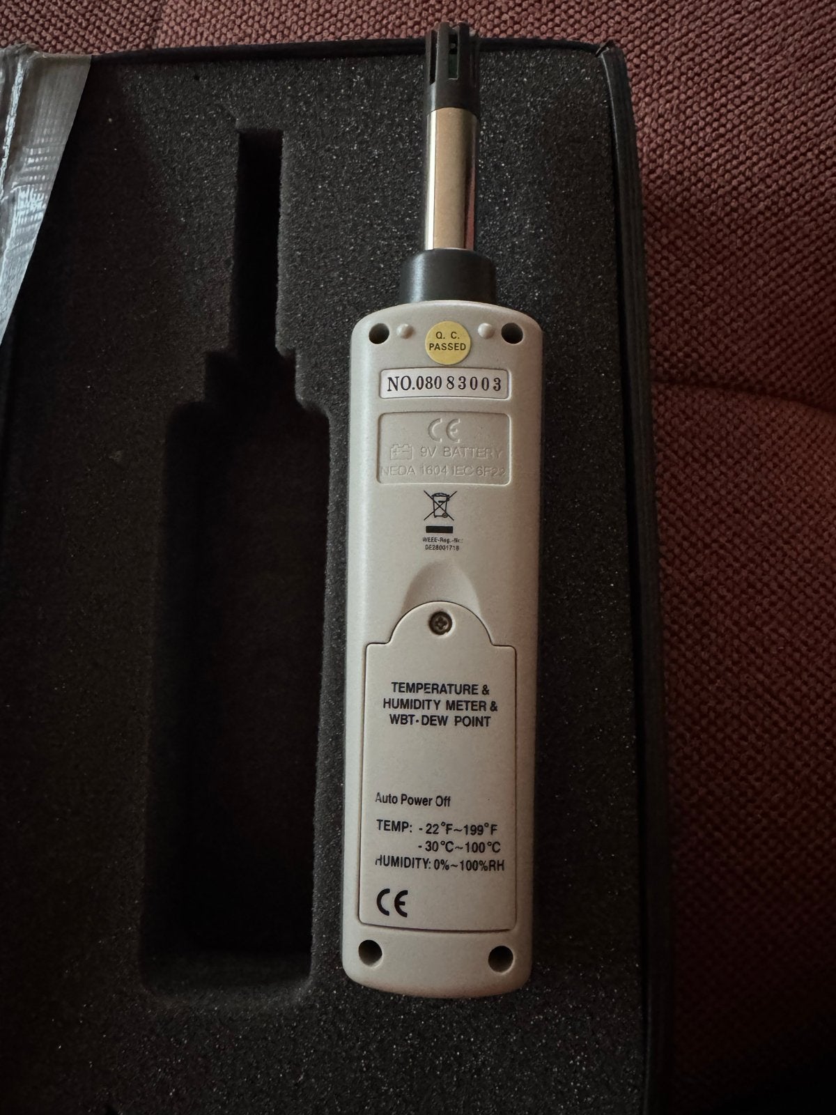 Voltcraft HT-200 Hygrometer Thermometer Dauwpuntmeter, Ophalen, Zo goed als nieuw, Weerstation