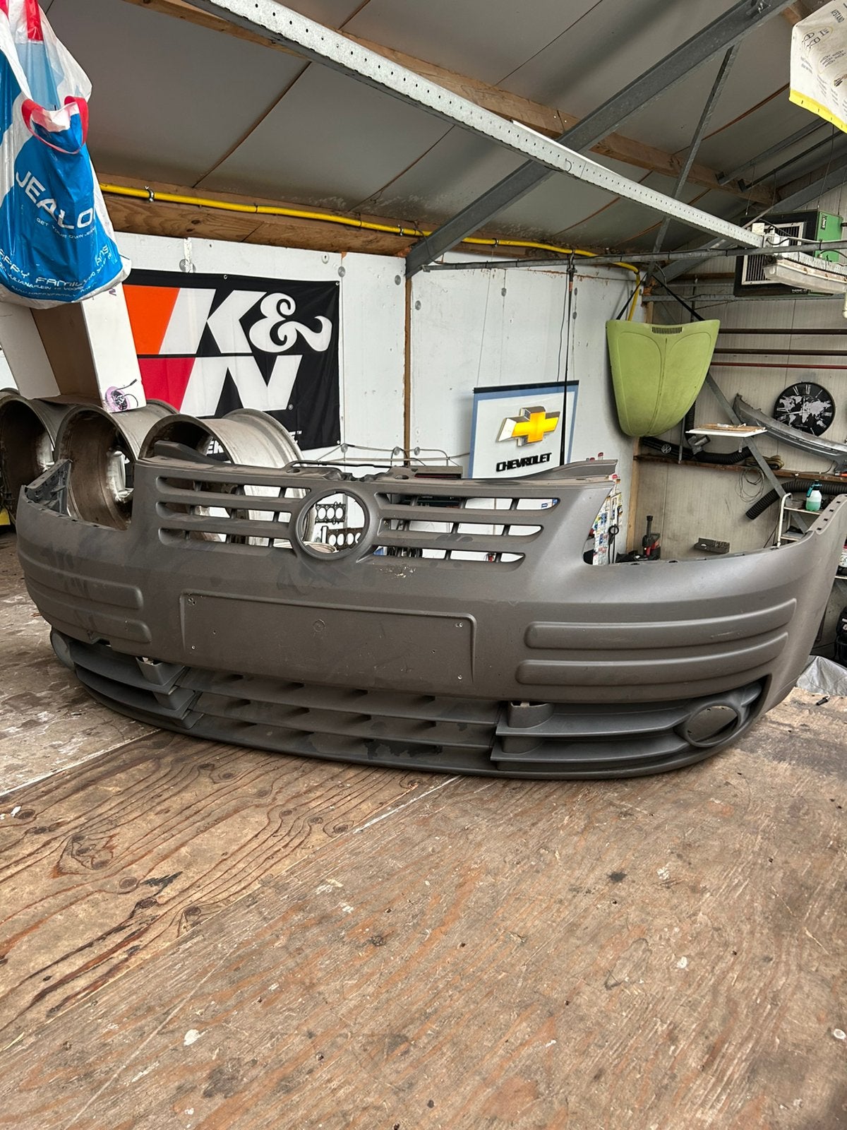 Volkswagen caddy 3 Voor bumper, Gebruikt, Ophalen of Verzenden, Bumper, Volkswagen