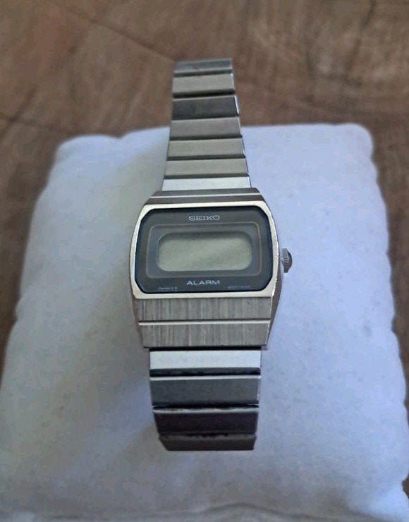 Vintage Seiko Digital Horloge - Klassieke Stijl, Sieraden, Tassen en Uiterlijk, Horloges | Antiek, Seiko, Staal, Met bandje, Polshorloge