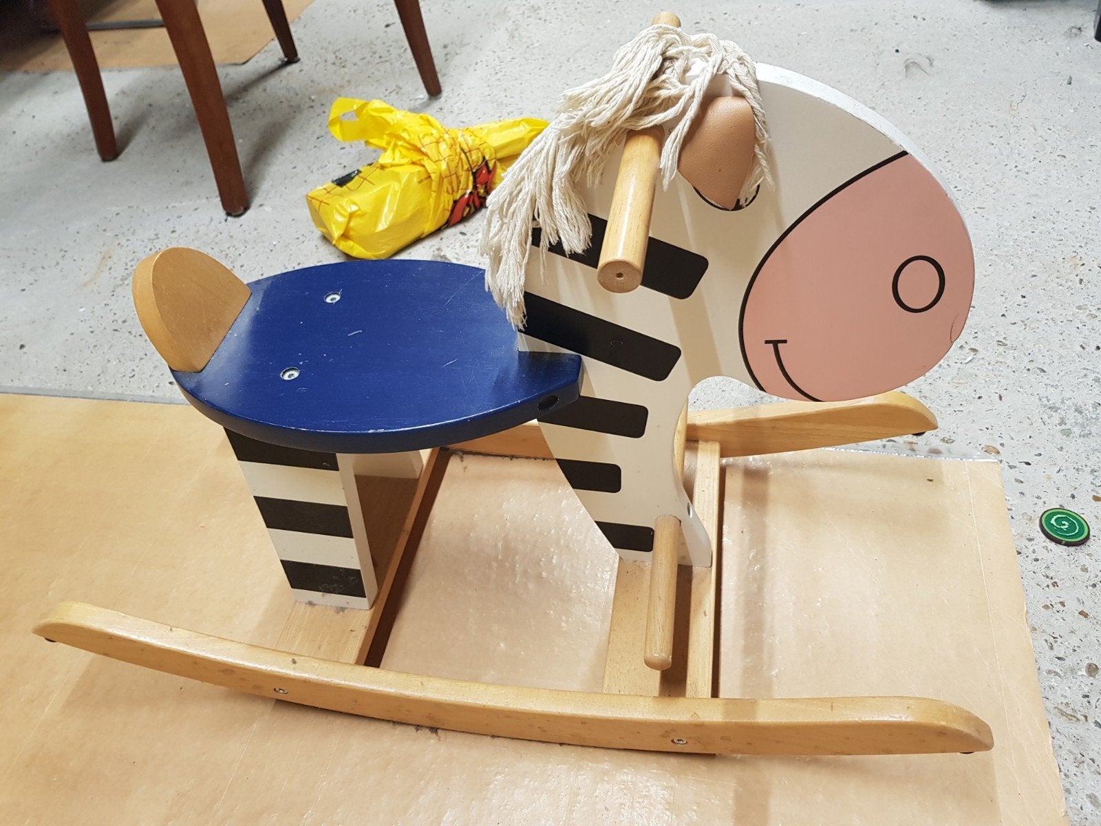Houten hobbelpaard zebra, Ophalen, Gebruikt, Overige typen