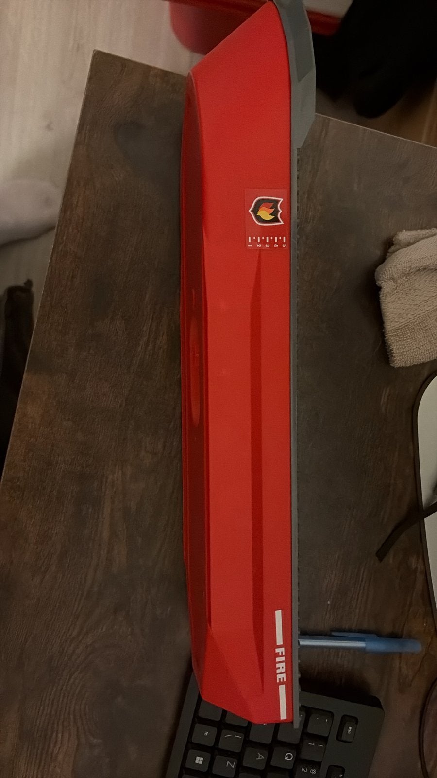 Lego boot romp rood - brandweerboot, Ophalen of Verzenden, Gebruikt, Overige merken