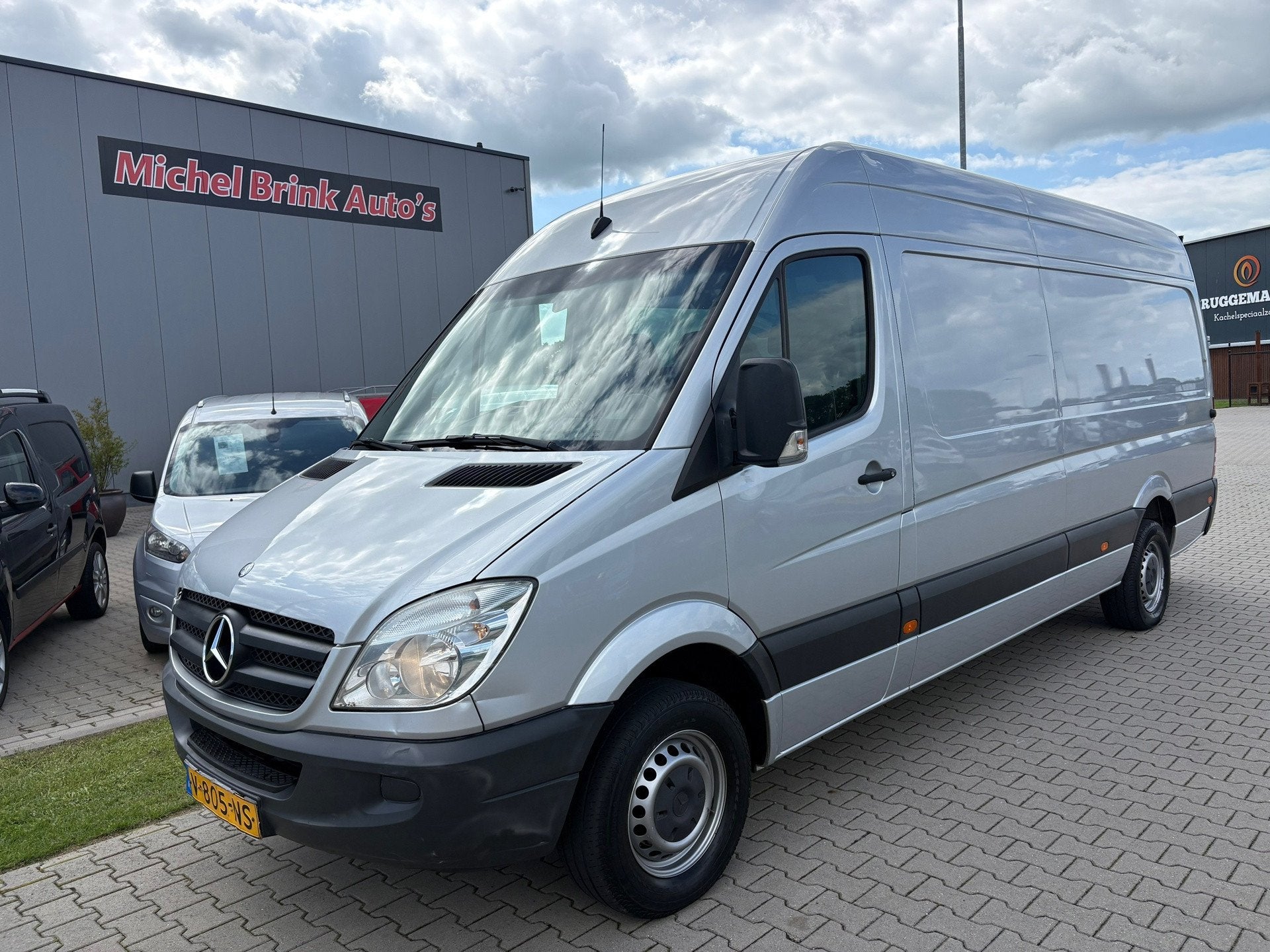 Mercedes-Benz Sprinter 513 2.2 CDI 432 L3H2 Airco, Auto's, Euro 5, Gebruikt, Zwart, 129 pk