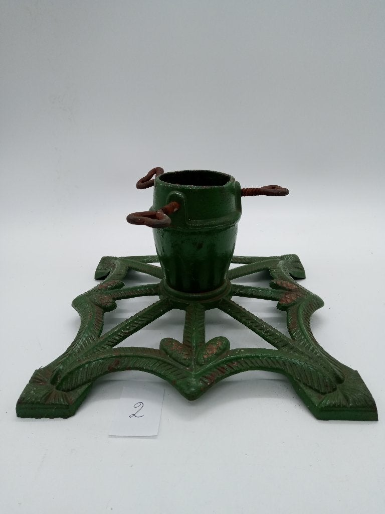 Vintage gietijzeren kerstboom standaards - 8 stuks, Ophalen of Verzenden, Gebruikt