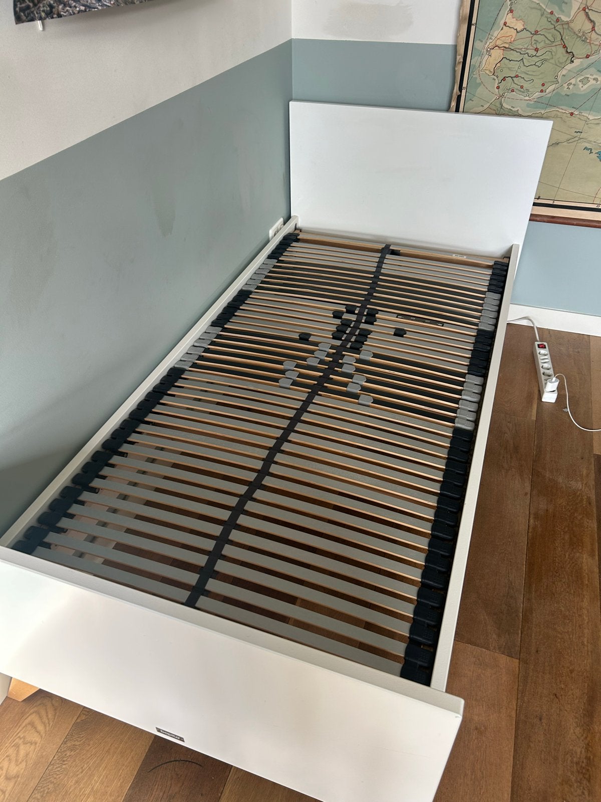 Bopita Bed (wit) met lattenbodem, Ophalen, Gebruikt, 90 cm, Eenpersoons