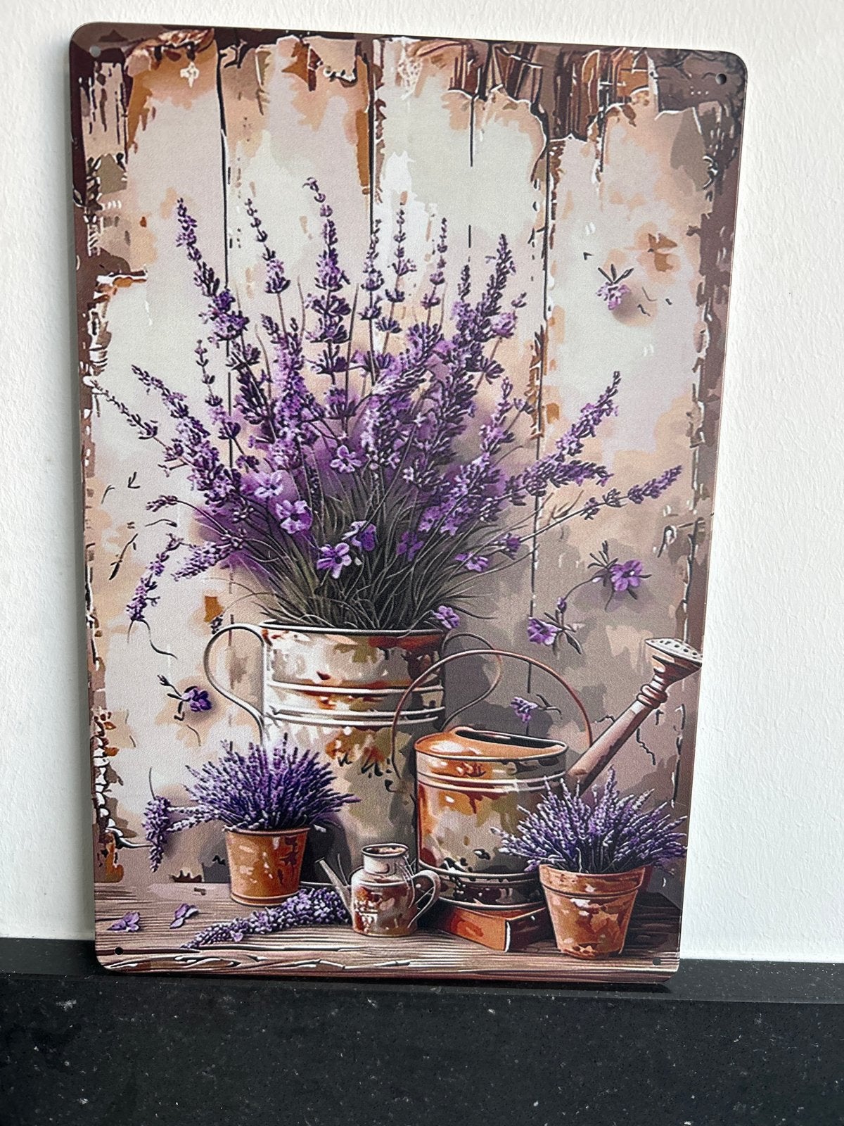 2D Aluminium Paneel Lavendel - 20x30 cm, Huis en Inrichting, Woonaccessoires | Wanddecoraties, Nieuw, Wandbord of Wandpaneel, Landelijk