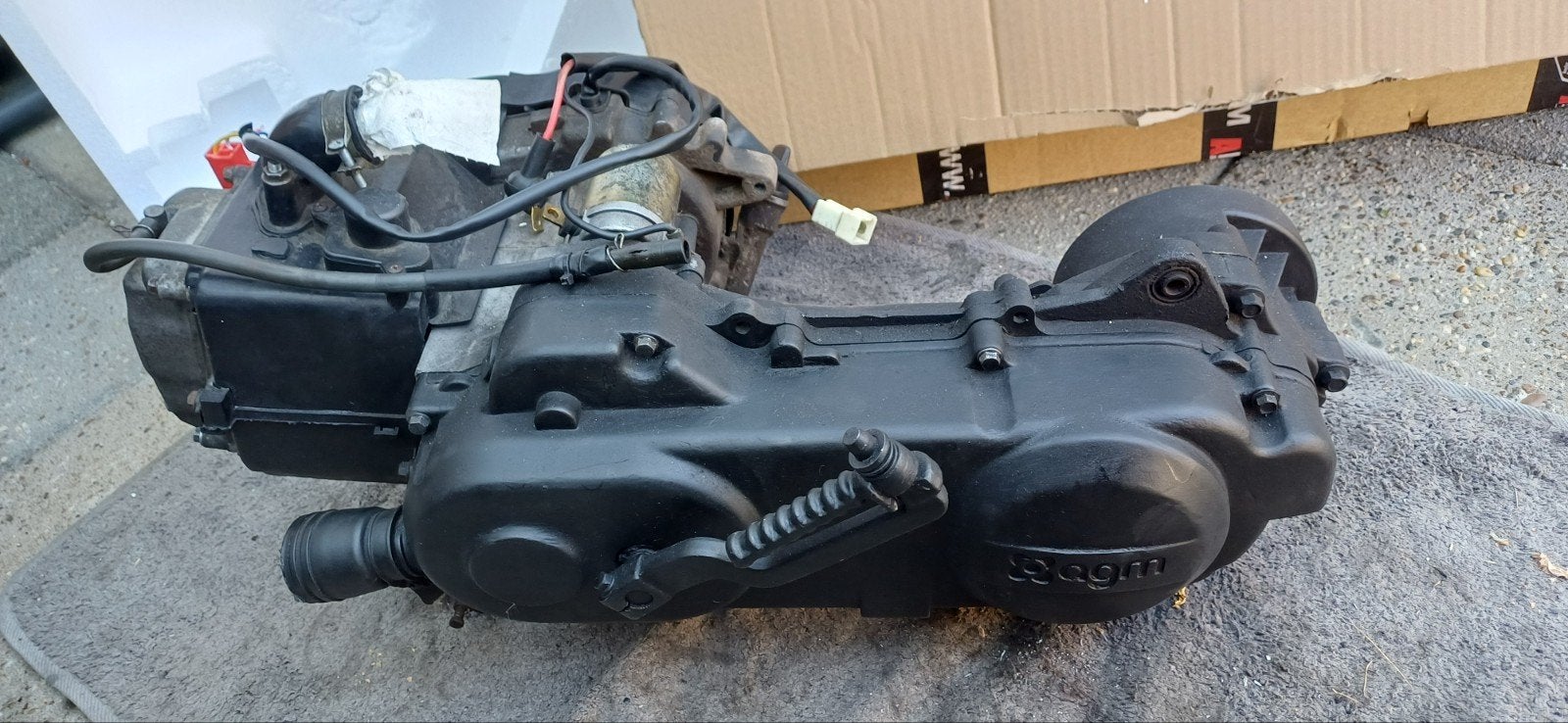 GY6 139QMB 12 inch korte as 50cc motorblok AGM, Ophalen, Gebruikt, Blok, Overige merken