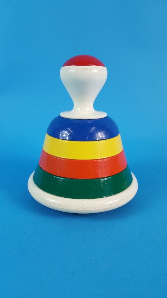 Ambi Toys, vintage bel, rammelaar, Color Bell. 6B10, Tweedehands verkoop, Tweedehands verkoop, Gebruikt, Ophalen of Verzenden