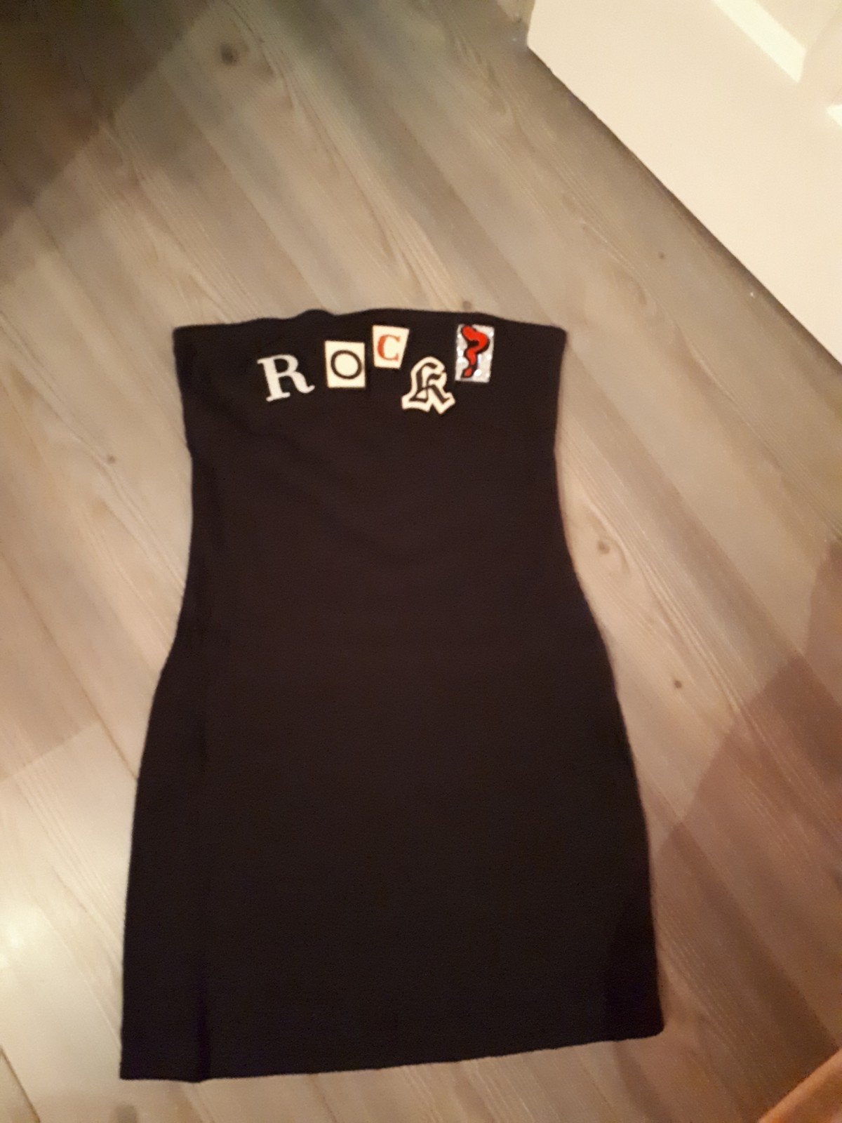 Miss Sixty strapless dress, Zwart, Ophalen of Verzenden, Zo goed als nieuw, Boven de knie