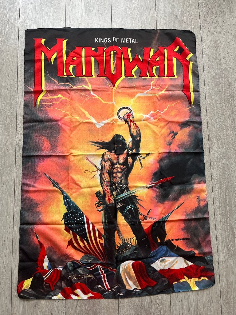 Te koop: Manowar vlag, Diversen, Vlaggen en Wimpels, Ophalen of Verzenden, Zo goed als nieuw