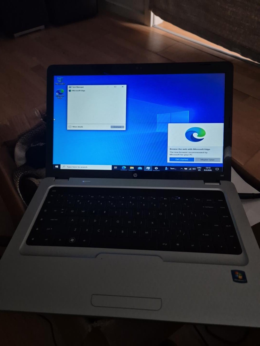 HP G62 - Laptop met Windows 10 - Athlon P320, Gebruikt, 2 tot 3 Ghz, Qwerty, 14 inch
