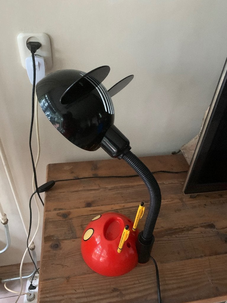Micky mouse bureaulamp vintage, Ophalen of Verzenden, Mickey Mouse, Zo goed als nieuw, Beeldje of Figuurtje