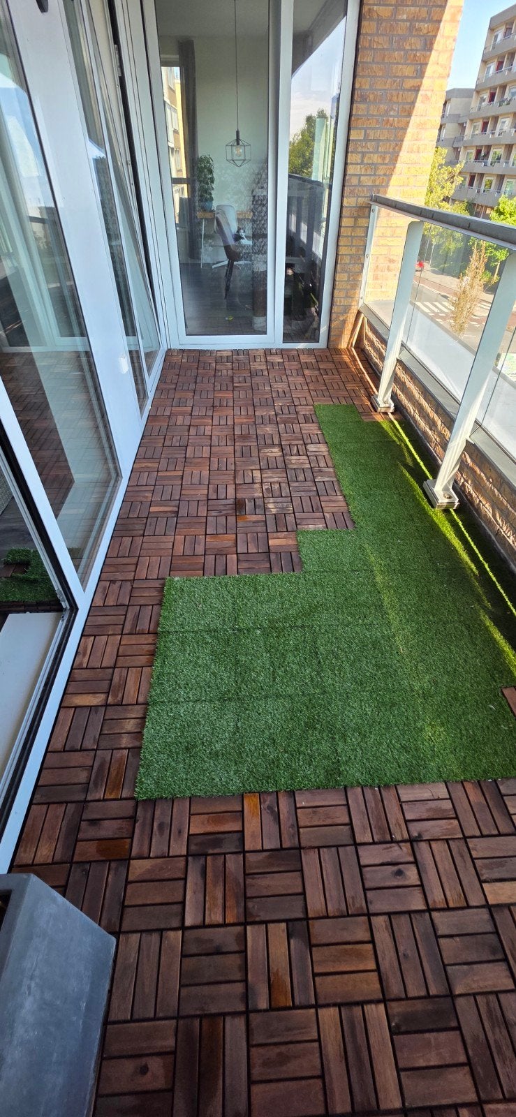 Kunstgrastegels 25x (ikea), Tuin en Terras, Terrasdelen en Vlonders, Ophalen, Zo goed als nieuw, Overige materialen