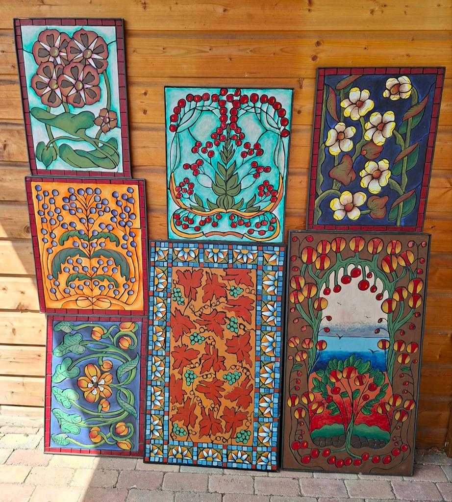 Houtsnijwerken. 7 stuks., Ophalen