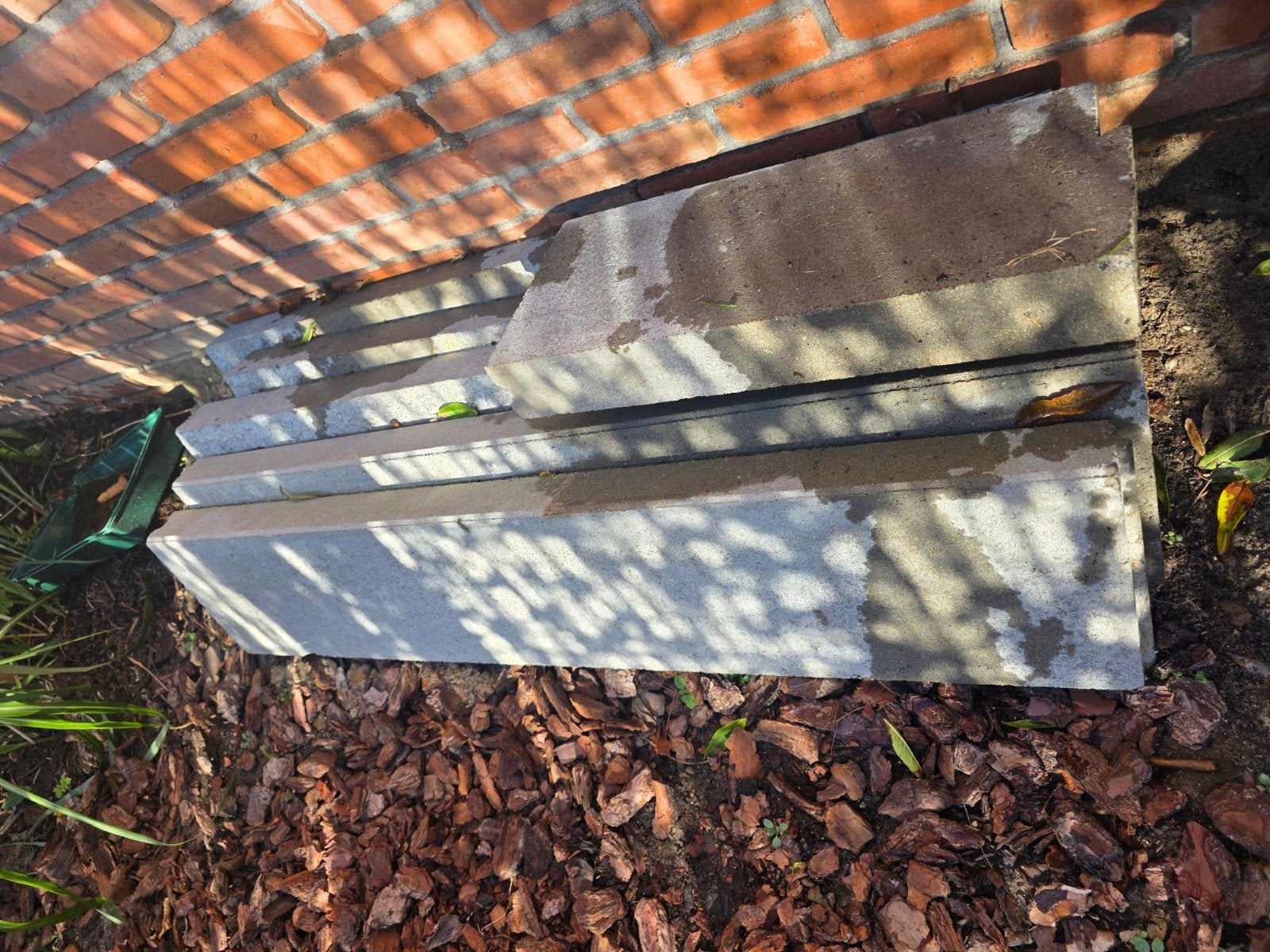 bijna gratis: 5 Opsluitbanden 100x20x6 cm - Grijs beton, Ophalen, Gebruikt, Overige typen, Minder dan 5 m²