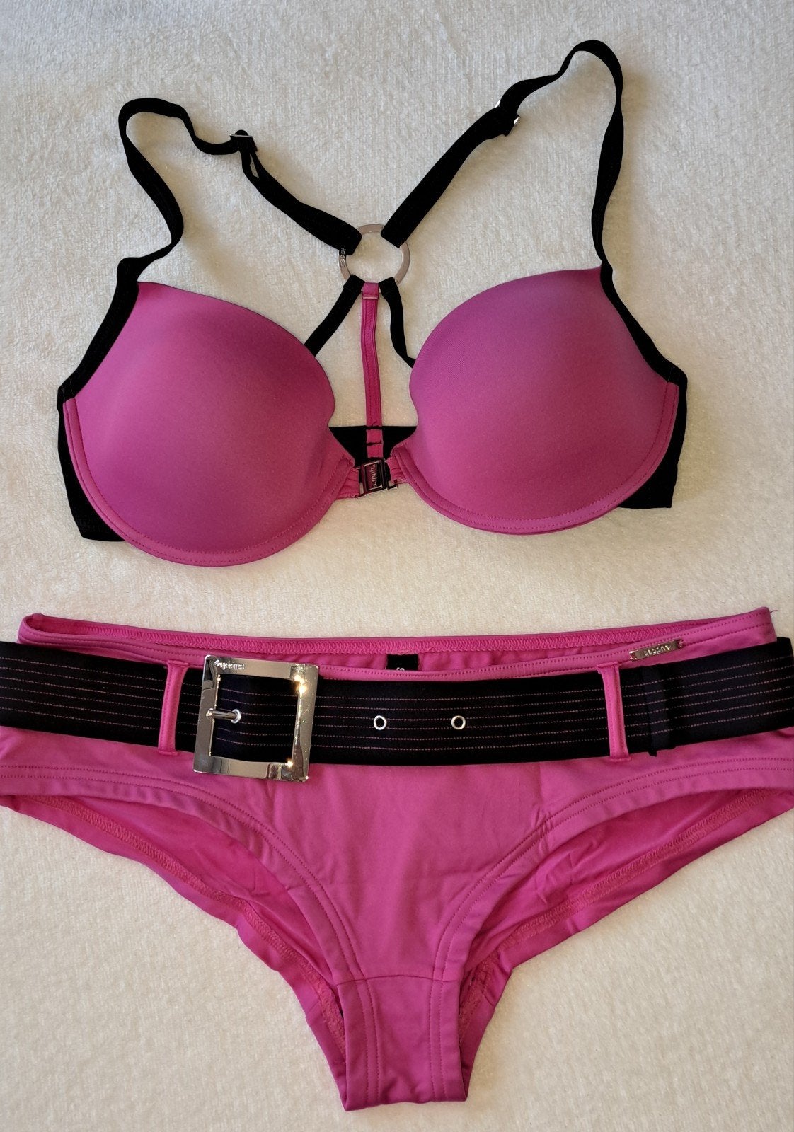 Sapph bikini zwart/roze maat 70D / M, Ophalen of Verzenden, Zo goed als nieuw, Bikini, Sapph