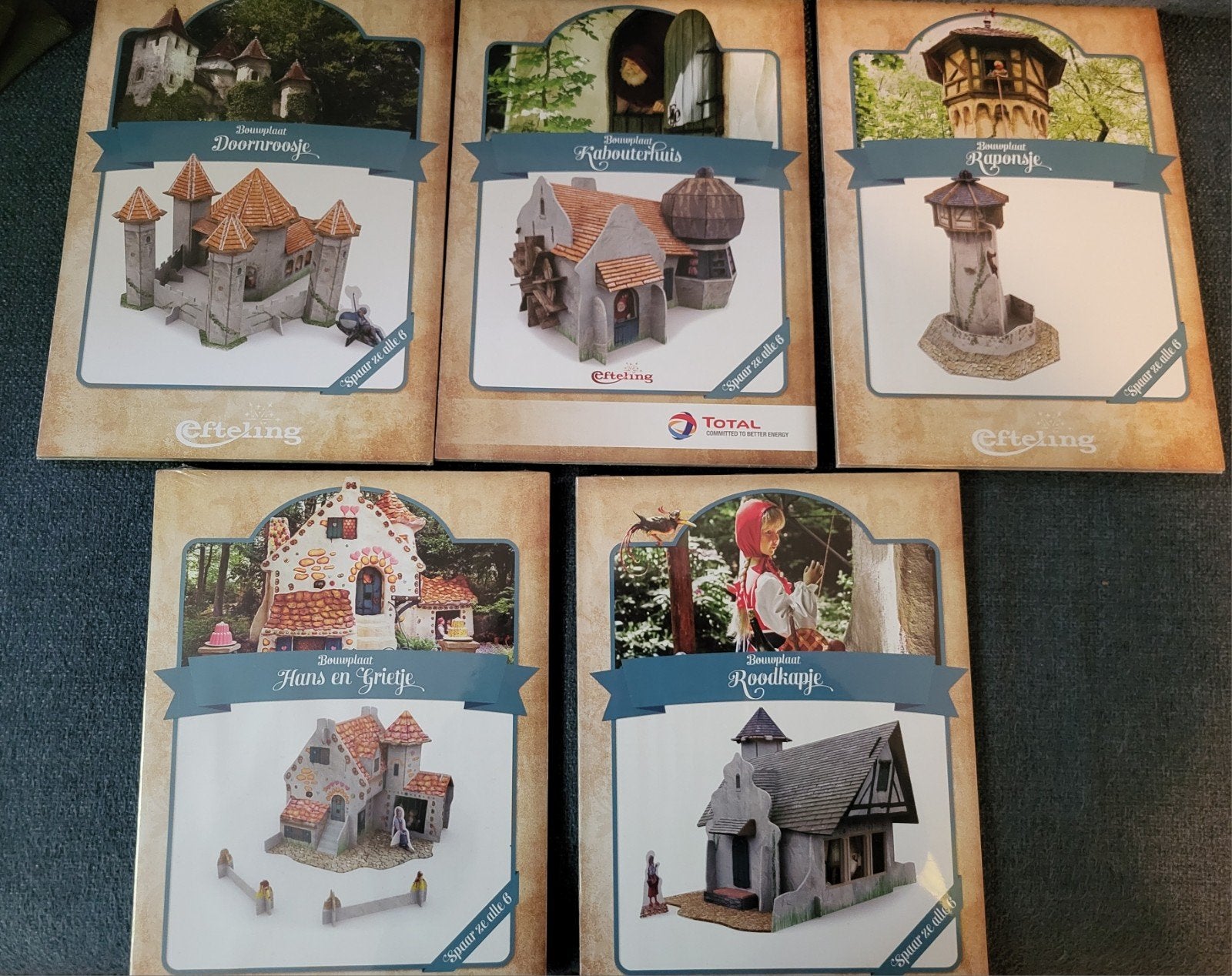 5 Efteling bouwplaten, Ophalen of Verzenden, Nieuw, Overige typen