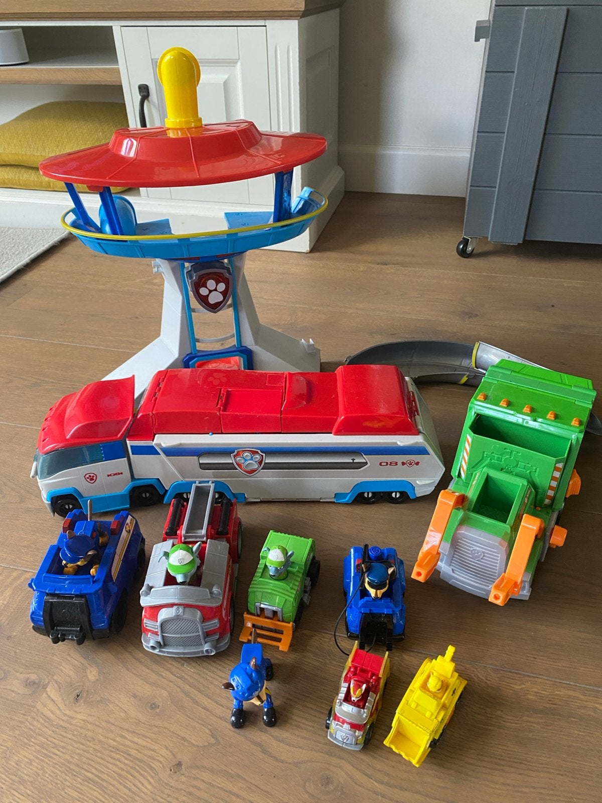 Paw Patrol set: Uitkijktoren, Patroller en voertuigen, Kinderen en Baby's, Speelgoed | Speelgoedvoertuigen, Ophalen, Gebruikt
