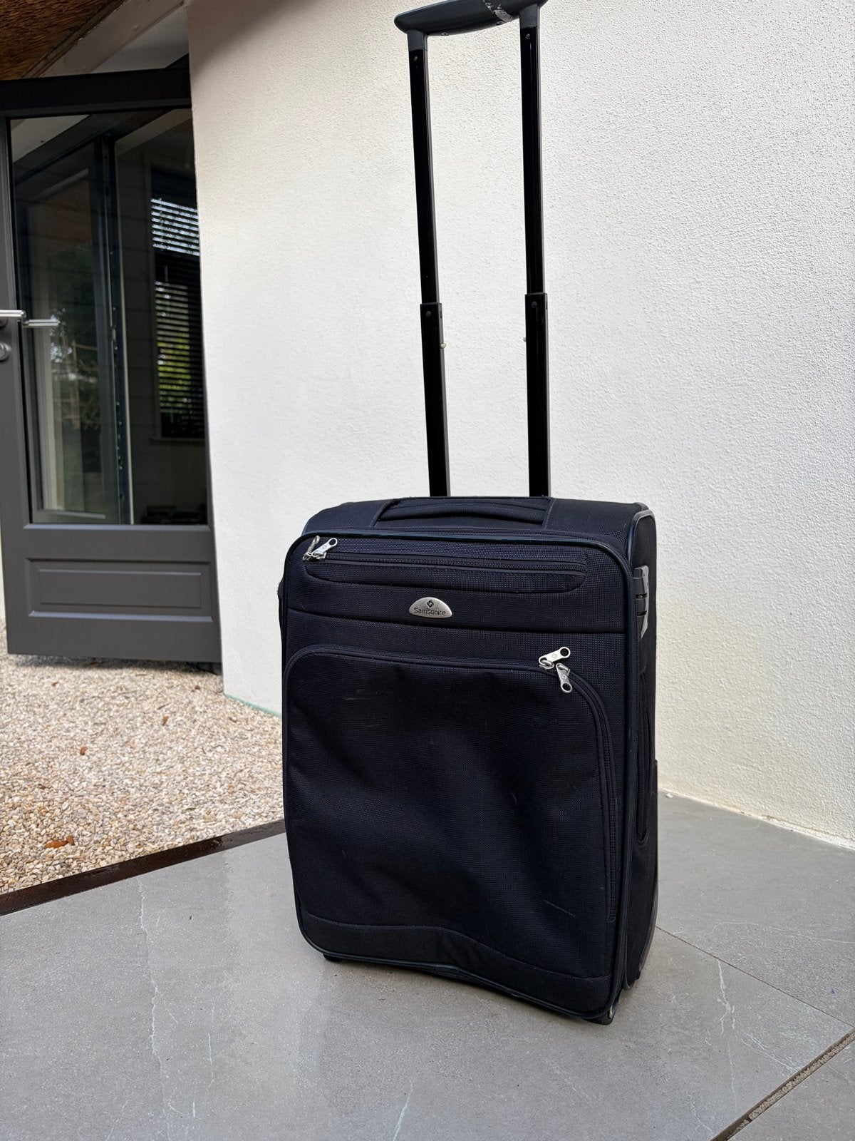 Samsonite Handbagage Koffer - Zwart, Gebruikt, 50 tot 60 cm, Slot, Ophalen of Verzenden