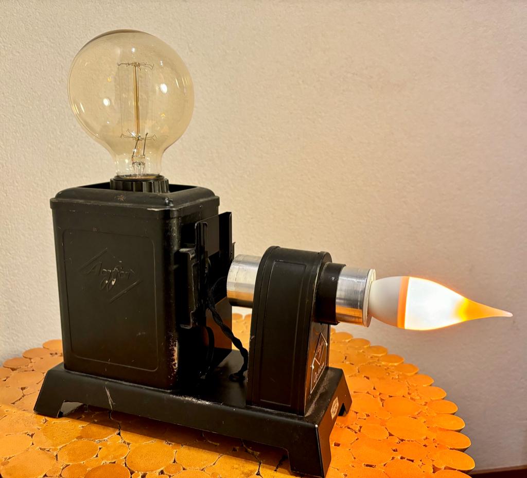 Tafelamp “Agfa Optimus", Gebruikt, Glas, Ophalen of Verzenden, Minder dan 50 cm