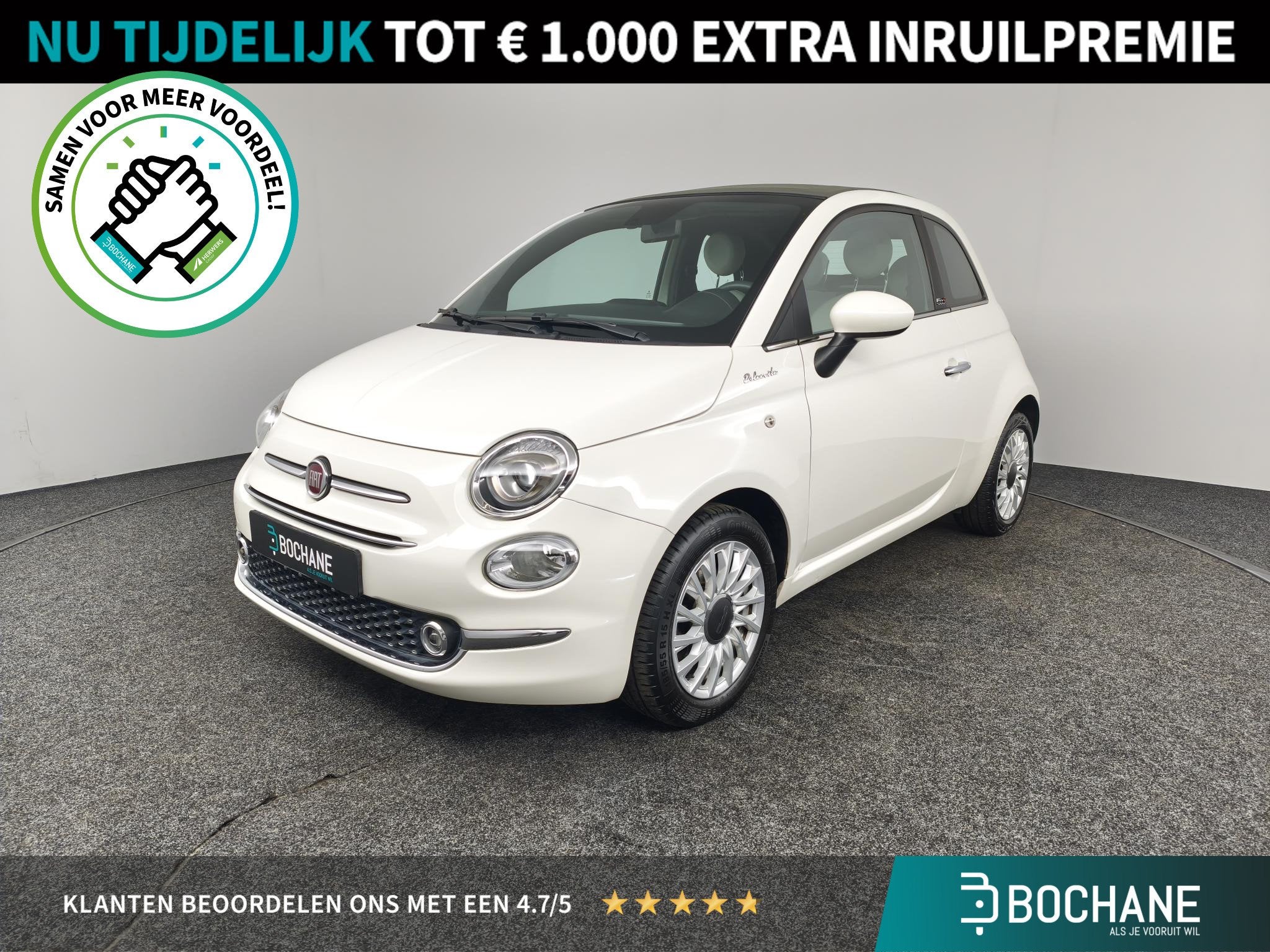 Fiat 500C 1.0 Hybrid Dolcevita | Panoramadak | Navigatie | C