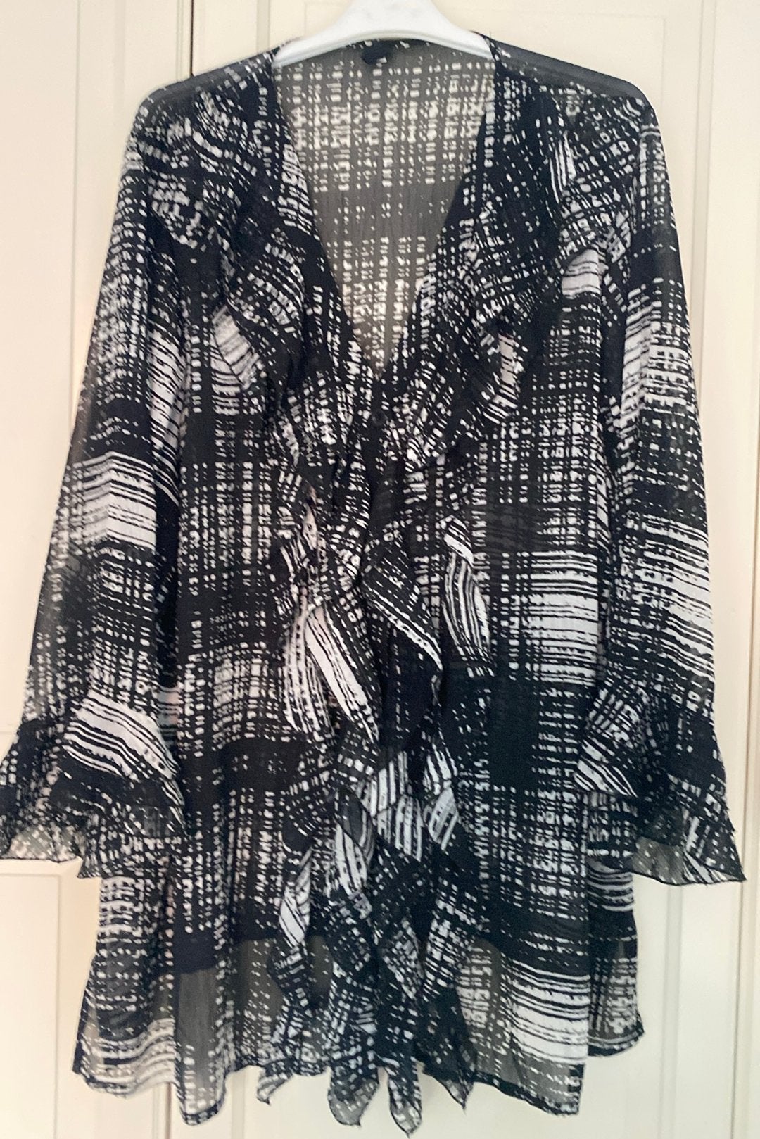 Yoek wijde blouse 52 (xl), Kleding | Dames, Ophalen of Verzenden, Zo goed als nieuw, Blouse of Tuniek