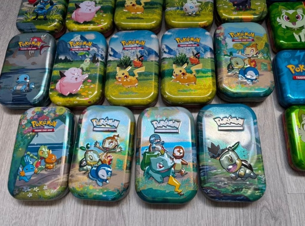 Pokémon Tins: Celebrations, Ascended Heroes en Kanto Friends, Ophalen of Verzenden, Gebruikt, Overige typen