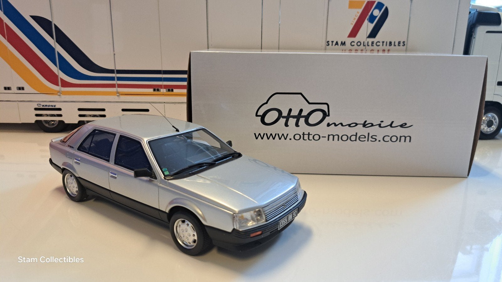 Otto Mobile Renault 25 Phase 1 V6 Injection Silver - 1985, Hobby en Vrije tijd, Modelauto's | 1:18, OttOMobile, Auto, Ophalen of Verzenden