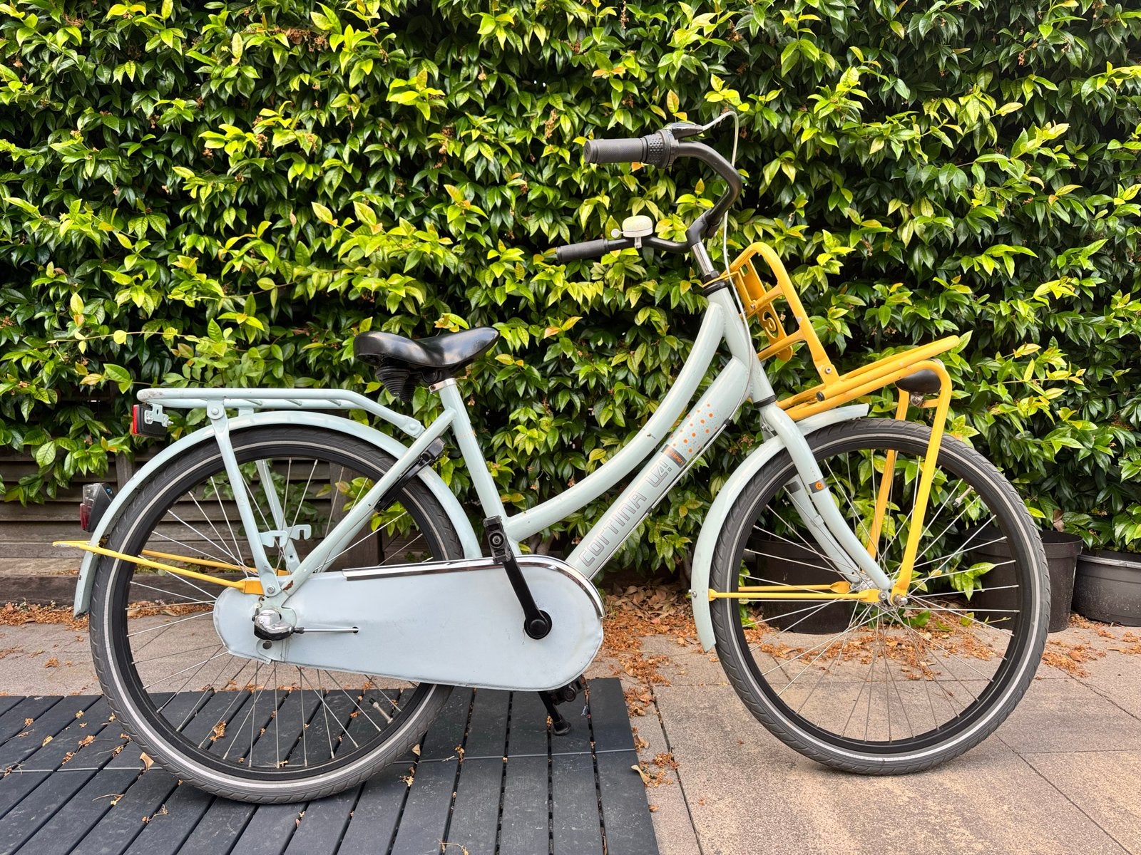 Cortina U4 kinderfiets 24 inch - Lichtblauw, Ophalen, Gebruikt, 24 inch, Versnellingen