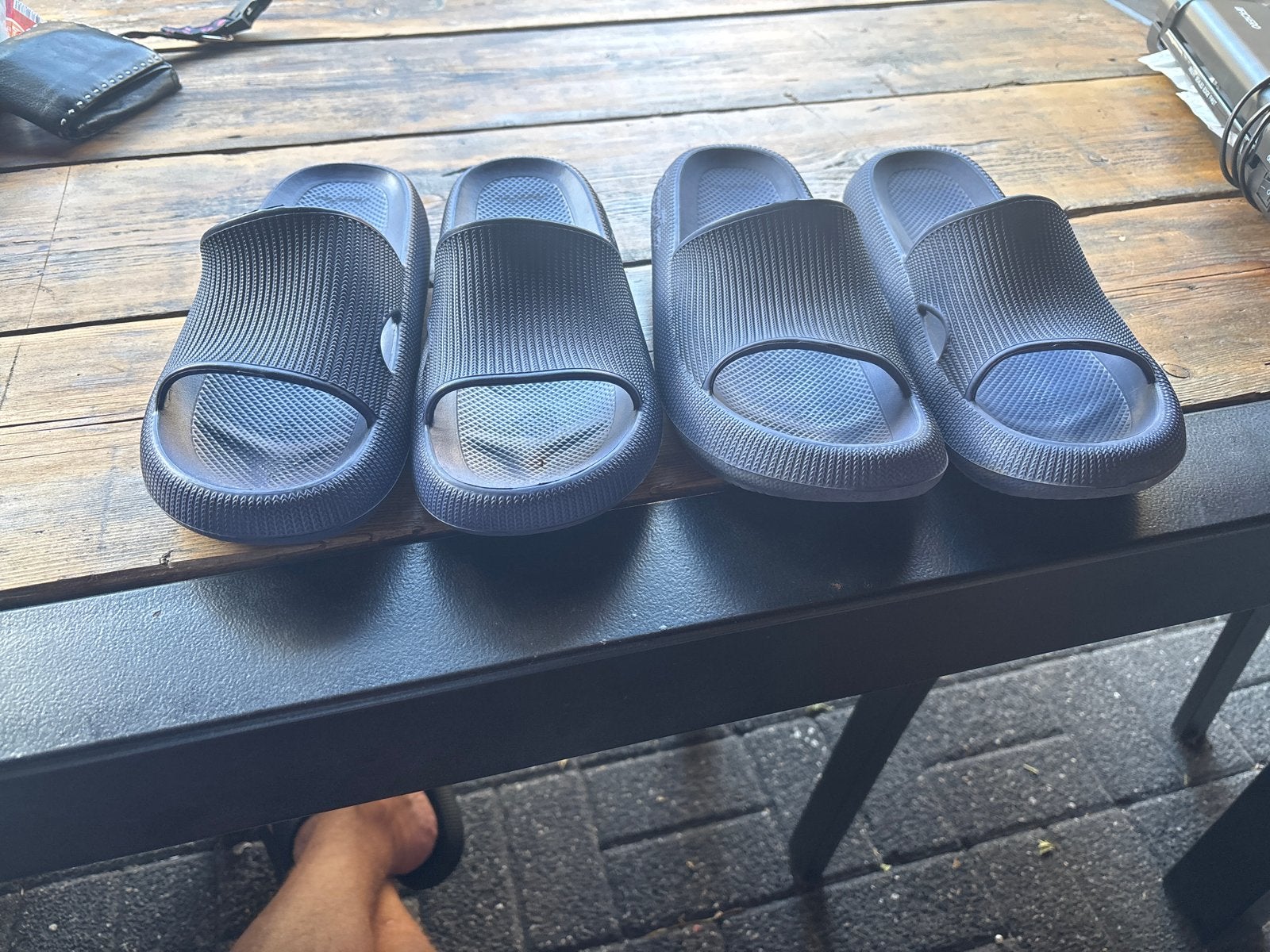 Comfortabele Happy Toes slippers - Maat 44-45, Ophalen of Verzenden, Gedragen, Blauw, Slippers