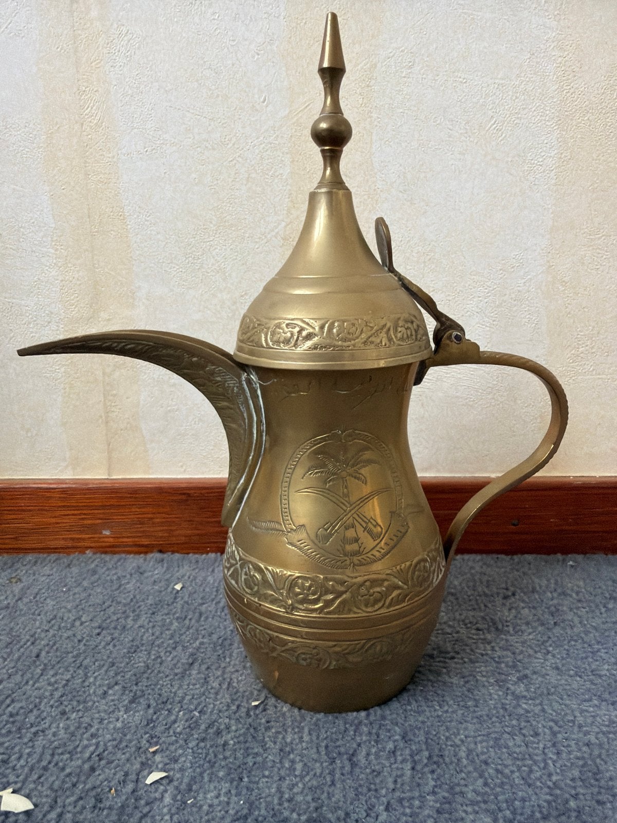 Antieke Arabische Dallah Koffiepot - Koper, Ophalen of Verzenden, Koper