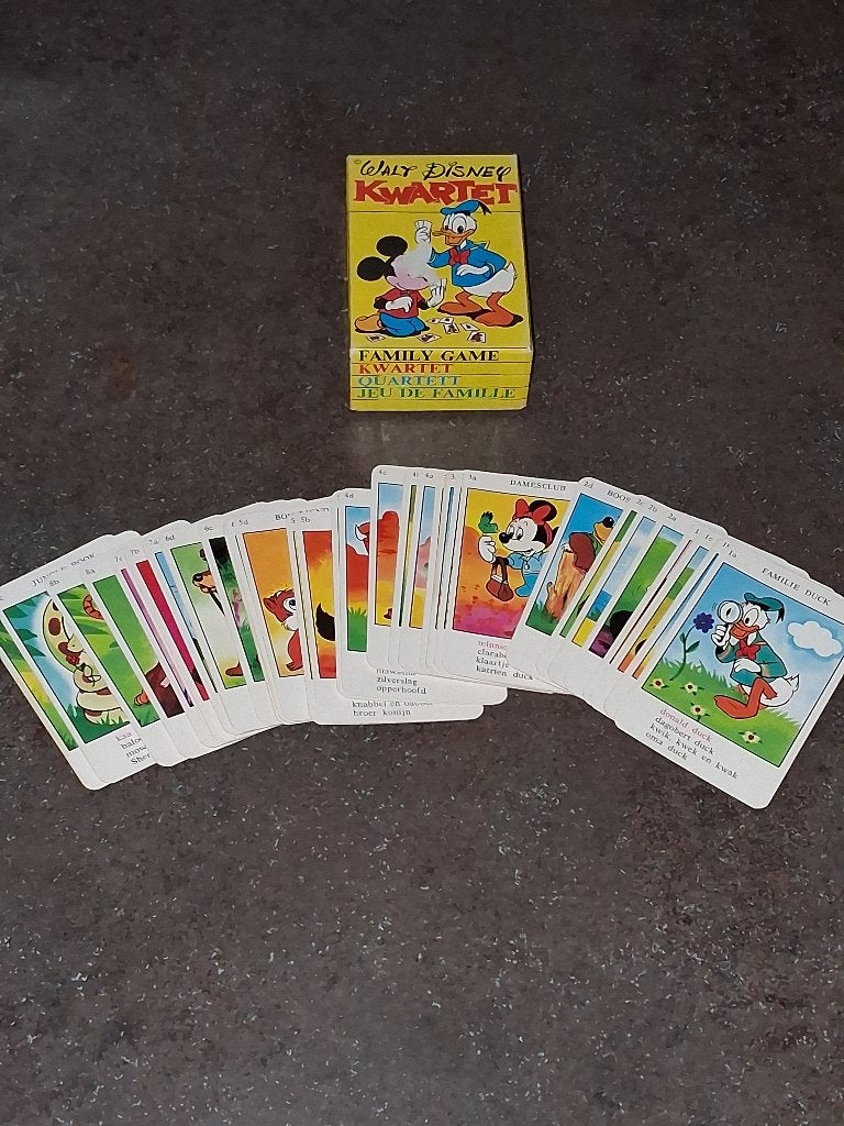 Kwartet Walt Disney vintage uitmuntende staat, Ophalen of Verzenden, Gebruikt, Kwartet(ten)