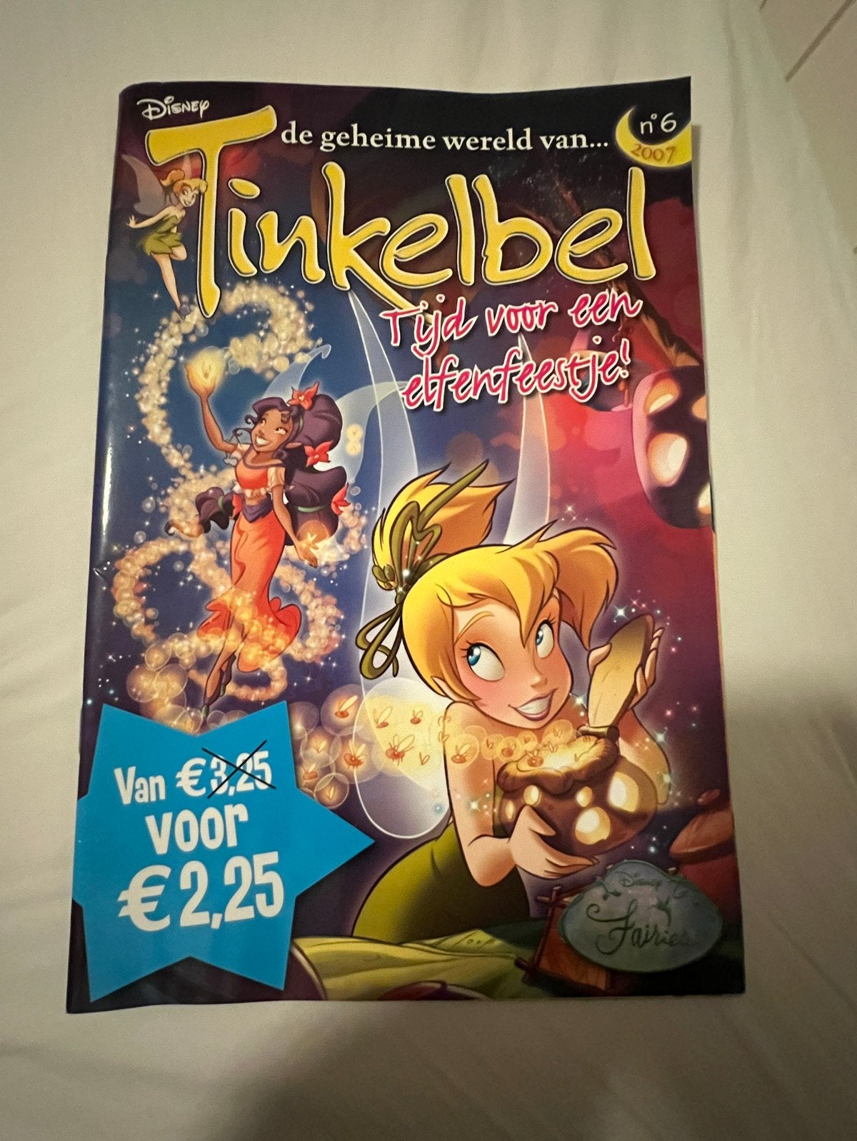 Tinkelbel: Tijd voor een elfenfeestje! (nr. 6, 2007), Boeken, Eén stripboek, Ophalen of Verzenden, Zo goed als nieuw