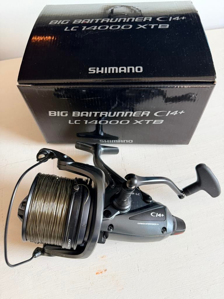4x Shimano baitrunner C14+ LC 14000 XTB, Watersport en Boten, Hengelsport | Karpervissen, Ophalen, Zo goed als nieuw, Molen