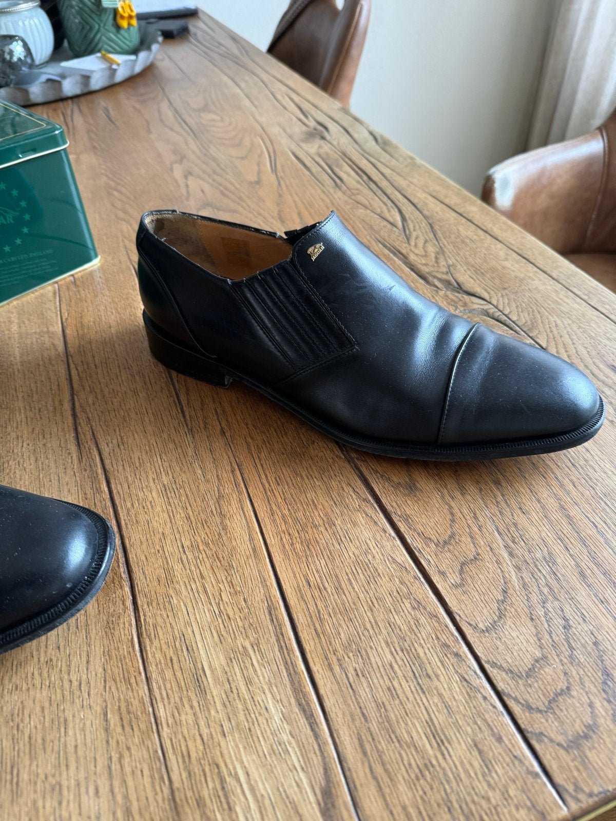 Jaguar schoenen maat 12 (ca. 46/47), Ophalen, Gedragen, Zwart, Veterschoenen