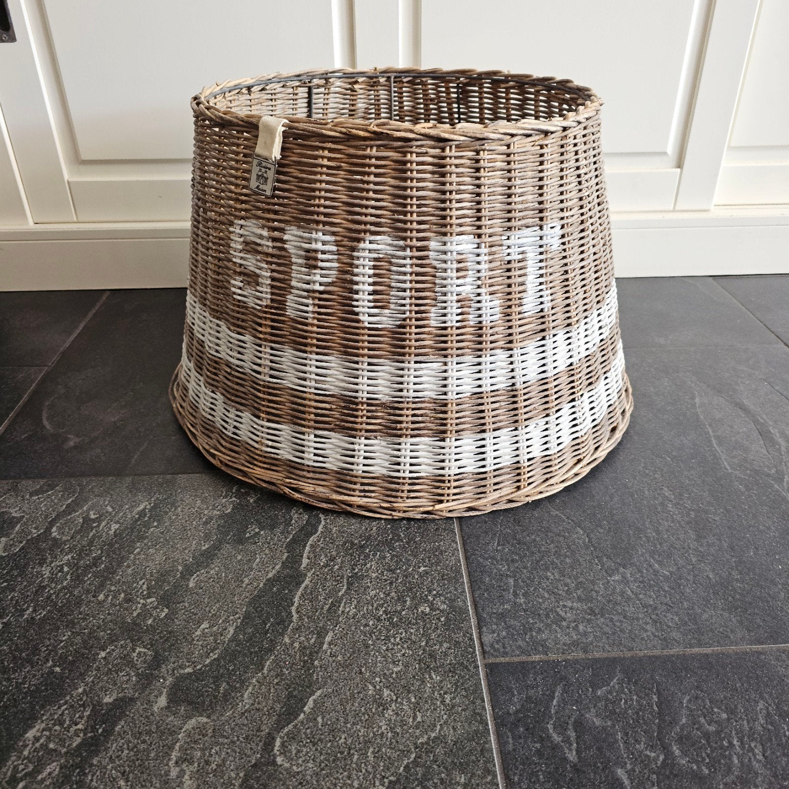 Riviera Maison rotan lampenkap 'SPORT', Ophalen, Zo goed als nieuw