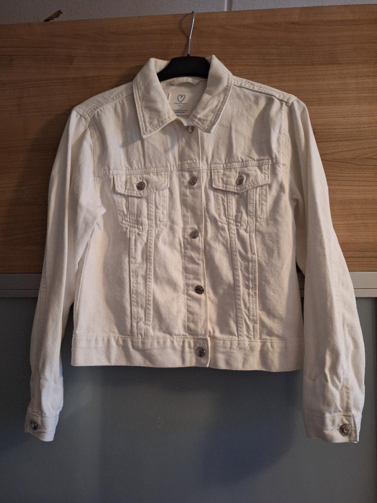 Wit denim jasje maat 38, Maat 38/40 (M), Primark, Wit, Ophalen of Verzenden