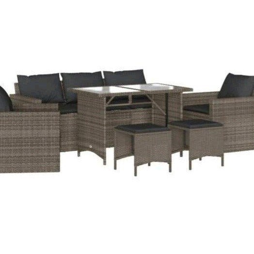 Nieuwe Wicker Loungeset met Tafel en Kussens - Bruin, Ophalen, Meer dan 8 zitplaatsen, Nieuw, Loungeset