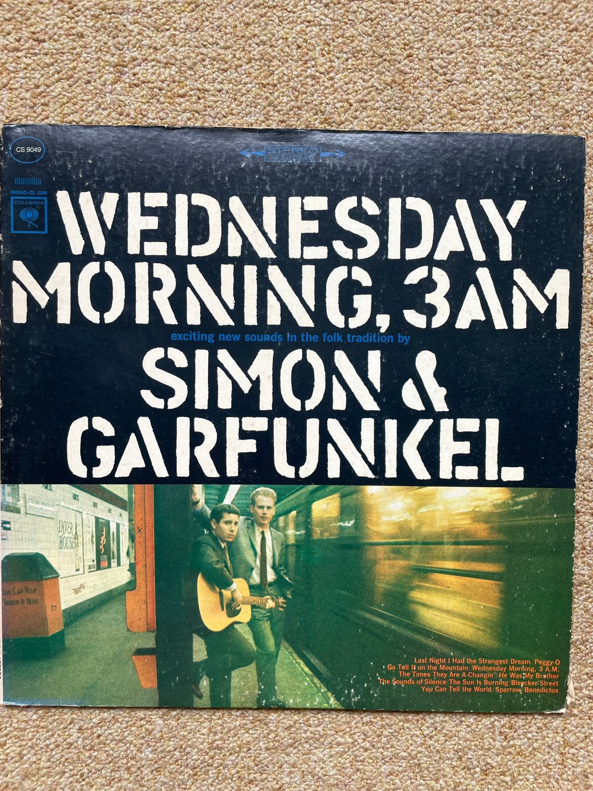 Lp Simon & Garfunkel, Wednesday Morning 3 AM, Cd's en Dvd's, Vinyl | Pop, Ophalen of Verzenden, Zo goed als nieuw, LP
