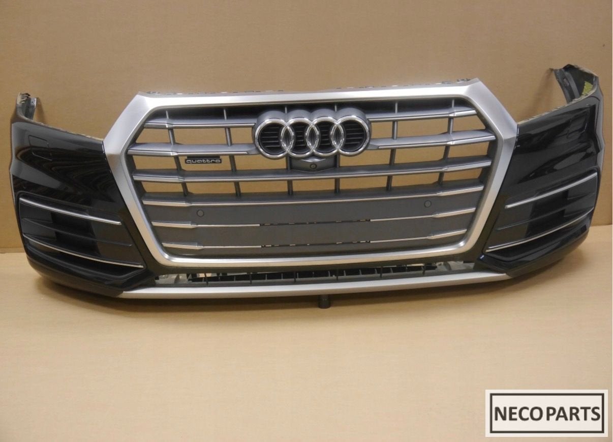 AUDI Q5 80A VOORBUMPER 6xPDC LY9T CAMERA ORIGINEEL, Gebruikt, -, Achter, -